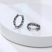 Geometric Triangle Earrings Men Retro Fashion