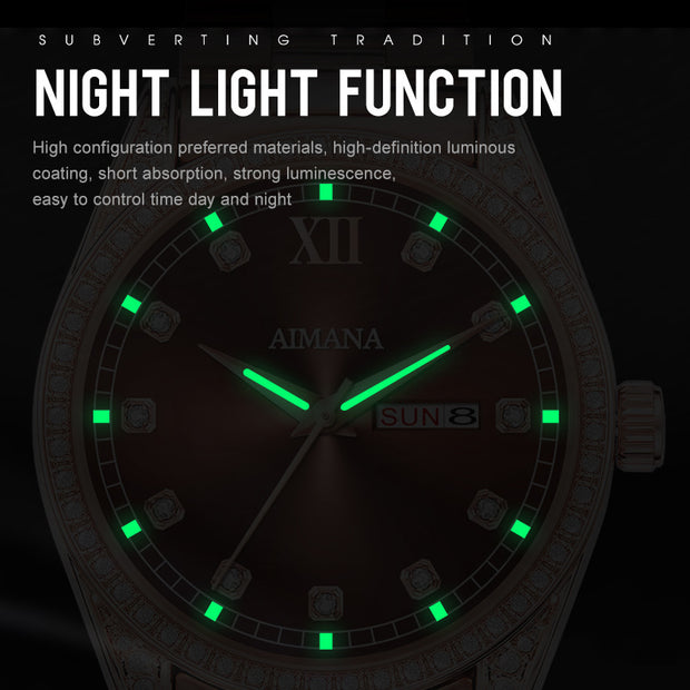 Log Series Diamond Disc Quartz Women's Watch
