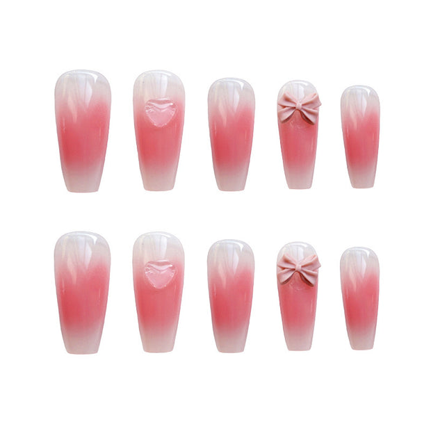 Wearing Manicure Stickers Finished Nail Pieces 24 Pieces