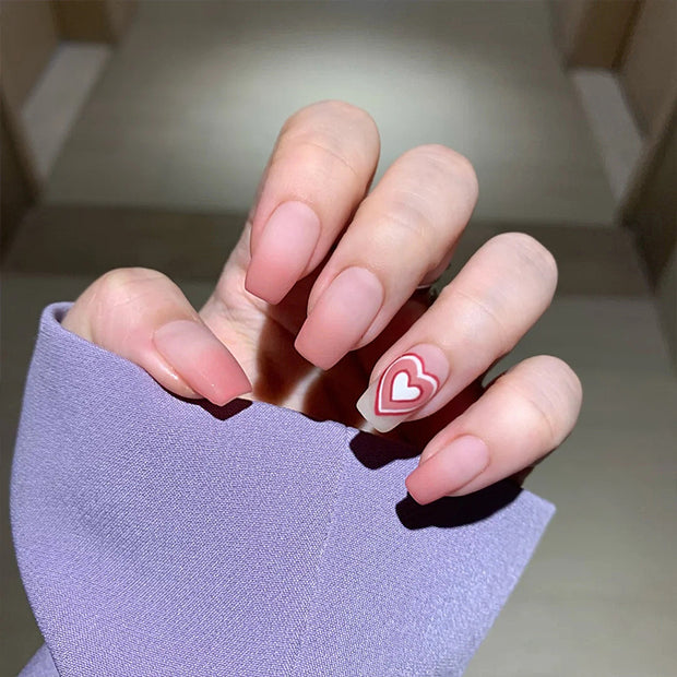 Wearing Manicure Stickers Finished Nail Pieces 24 Pieces