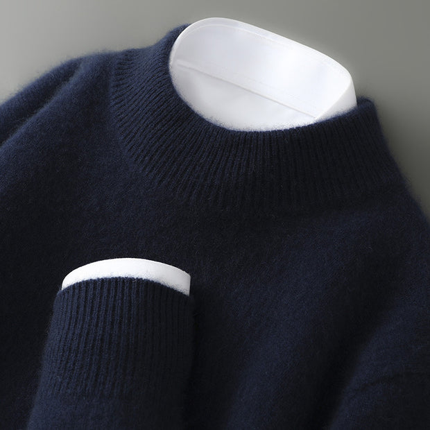 Men's Half-high Collar Thickened Loose Pullover