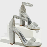 Chunky Heel Sandals Fashion European And American Style High Heel Sandals Women's Classy Shoes